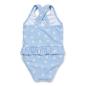 Preview: Badeanzug Volants Daisies Blue gr. 98/104 | Little Dutch