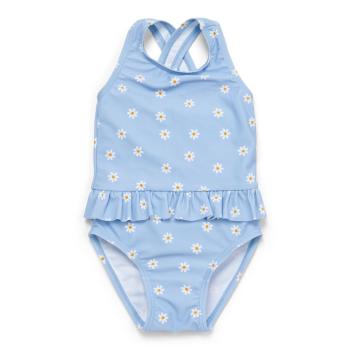 Badeanzug Volants Daisies Blue gr. 98/104 | Little Dutch