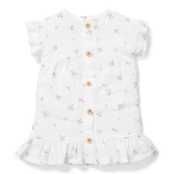 Kleid kurzarm White Meadows gr. 80 | Little Dutch