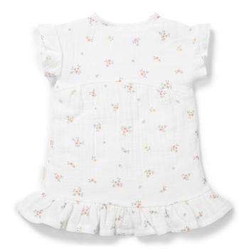 Kleid kurzarm White Meadows gr. 80 | Little Dutch