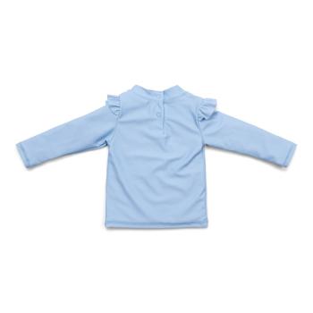 Bade-T-Shirt langarm ruches Blue Daisies gr. 74/80 | Little Dutch