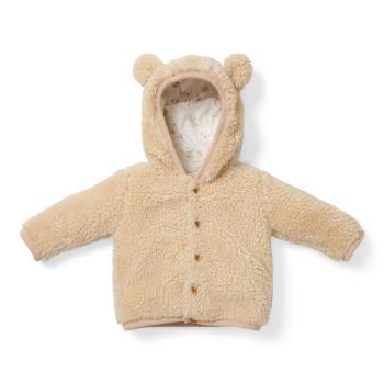 Teddy-Jacke Baby Bunny, Sand, Größe 104 | Little Dutch