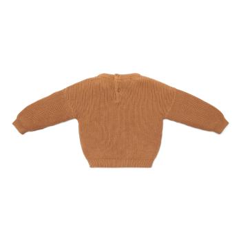 Gestrickter Pullover Braun - 74 - Little Farm | Little Dutch
