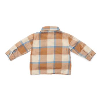 Hemd Ice Blue kariert - 74 - Little Farm | Little Dutch