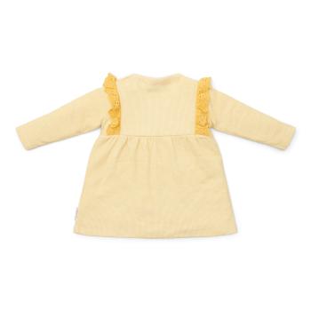 Kleid langärmlich Warm Yellow kariert - 62 - Little Farm | Little Dutch
