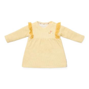 Kleid langärmlich Warm Yellow kariert - 62 - Little Farm | Little Dutch