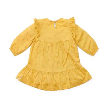 Kleid langärmlig Warm Yellow Blooming Flower - 80 - Little Farm | Little Dutch