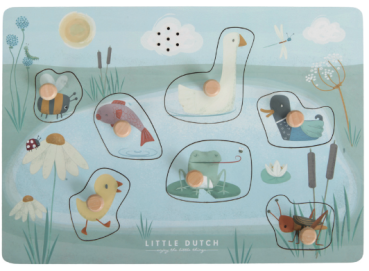 Little Dutch Little Goose Sound-Greif-Puzzle Tiere LD4755