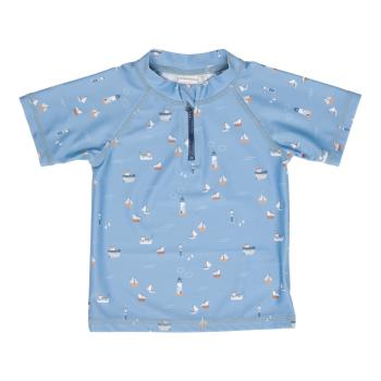 Kurzärmeliges Badeshirt Sailors Bay Dark Blue, Größe 98/104 | Little Dutch