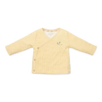 T-shirt wrap langärmlich Warm Yellow kariert - 68 - Little Farm | Little Dutch