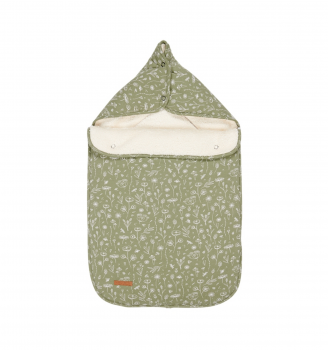 Little Dutch Babyschalen-Fußsack 0+ Wild Flowers Olive