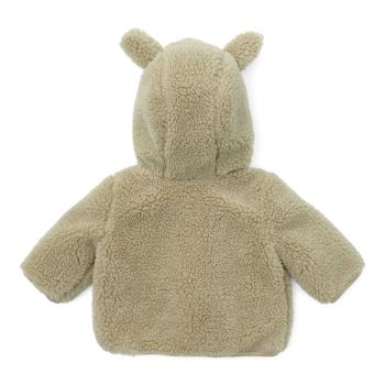 Teddy Jacke Soft Green - 50/56 - Newborn Winter Teddy | Little Dutch