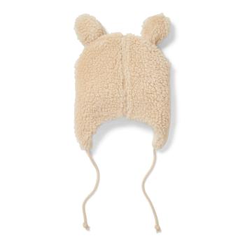 Teddy Mütze Sand - 0-3 months - Newborn Winter Teddy | Little Dutch