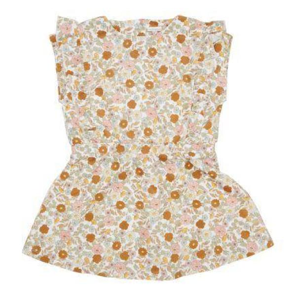 Ärmelloses Kleid Vintage Little Flowers, Größe 86 | Little Dutch