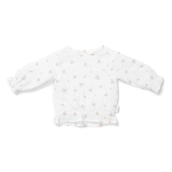 Bluse langarm White Meadows gr. 104 | Little Dutch