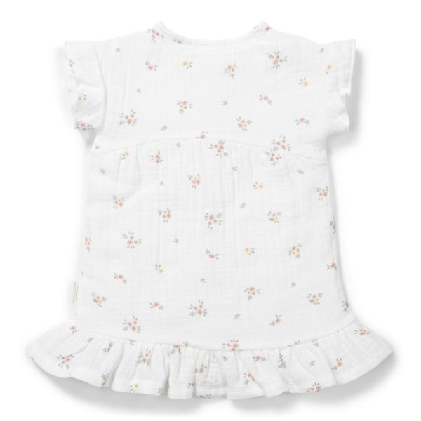 Kleid kurzarm White Meadows gr. 80 | Little Dutch