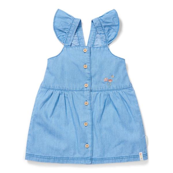 Kleid ärmellos Denim gr. 92 | Little Dutch