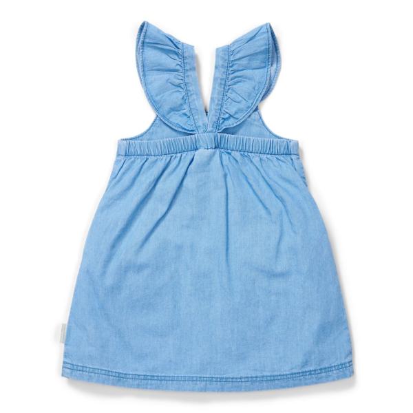 Kleid ärmellos Denim gr. 92 | Little Dutch