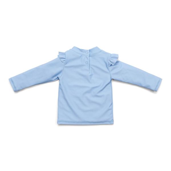 Bade-T-Shirt langarm ruches Blue Daisies gr. 86/92 | Little Dutch