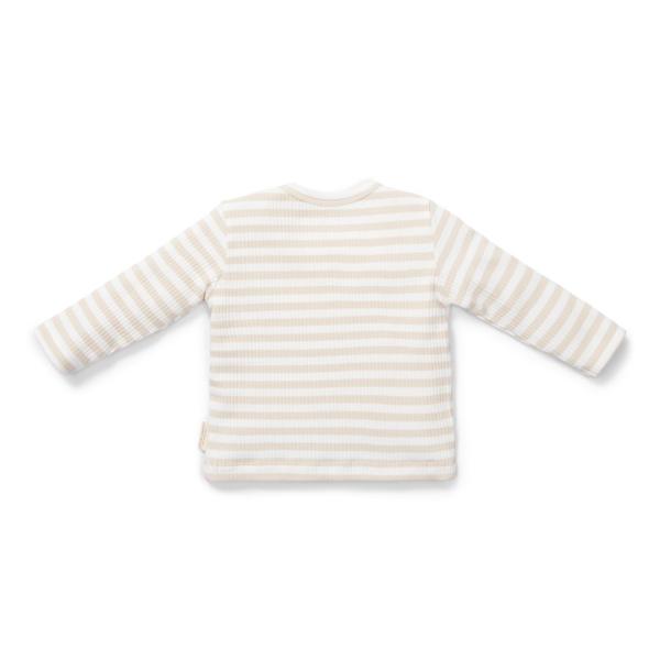 T-shirt langarm Stripe Sand/White gr. 44 | Little Dutch