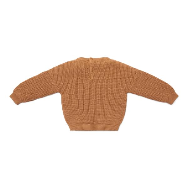 Gestrickter Pullover Braun - 74 - Little Farm | Little Dutch