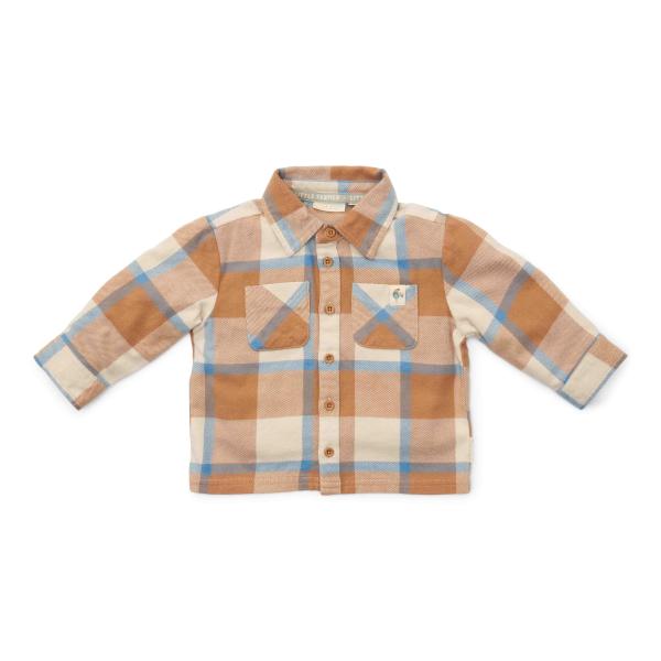 Hemd Ice Blue kariert - 98 - Little Farm | Little Dutch