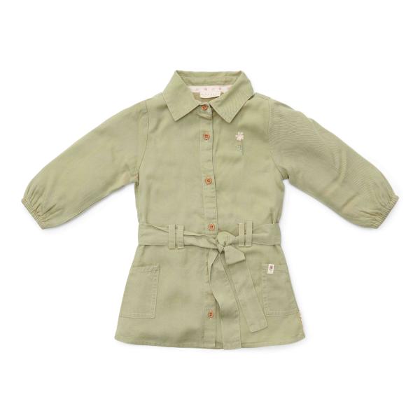Kleid langärmlig Grün - 86 - Little Farm | Little Dutch