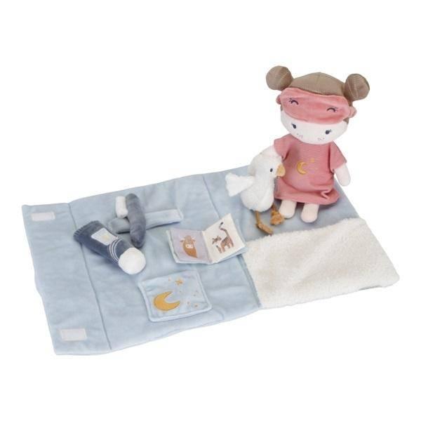 Kuschelpuppe Rosa, Sleepover Spielset | Little Dutch