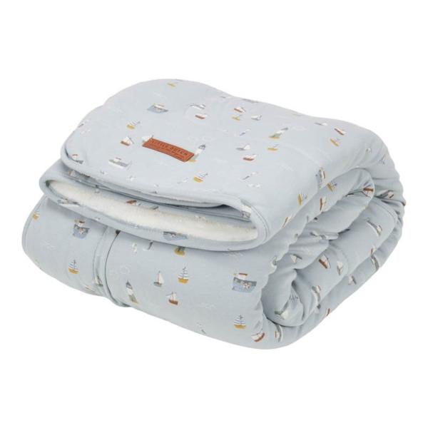 Kinderbettdecke Sailors Bay blau | Little Dutch