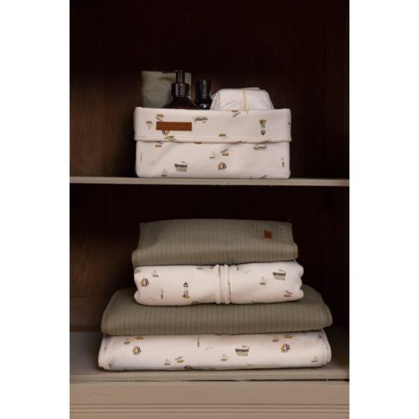 Schlafsack Sommer hydrophil 90 cm Sailors Bay weiß | Little Dutch