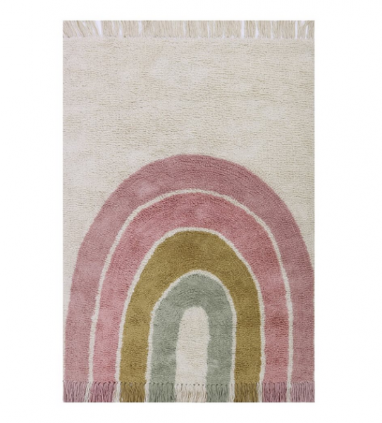 Little Dutch Teppich Rainbow pink 130 x 90 cm