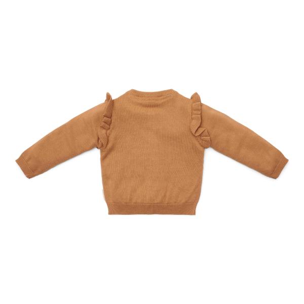 Strickjacke Braun - 74 - Little Farm | Little Dutch