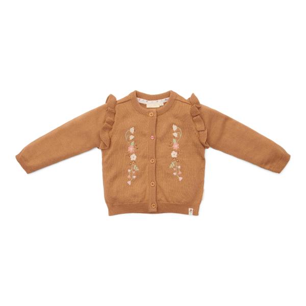 Strickjacke Braun - 80 - Little Farm | Little Dutch