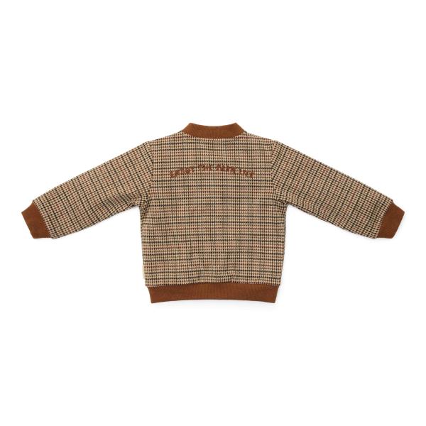 Strickjacke Grün kariert - 74 - Little Farm | Little Dutch