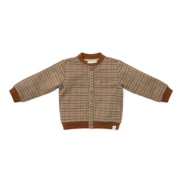 Strickjacke Grün kariert - 74 - Little Farm | Little Dutch