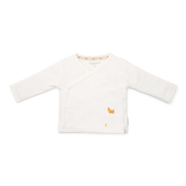 T-shirt wrap langärmlich cremefarben - 74 - Little Farm | Little Dutch