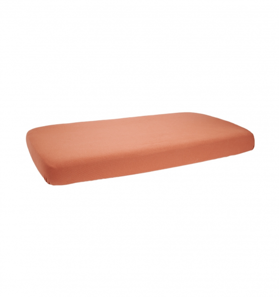 Spannbetttuch 70 x 140/150 cm Pure Rust | Little Dutch