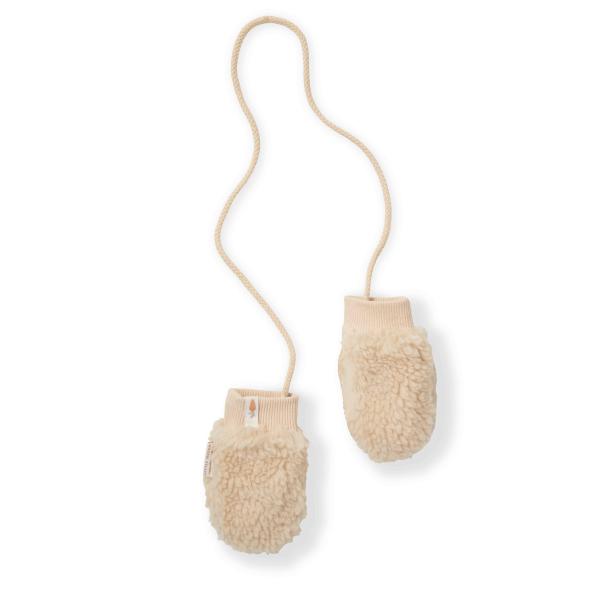 Teddy Fäustlinge Sand - 3-9 months - Newborn Winter Teddy | Little Dutch
