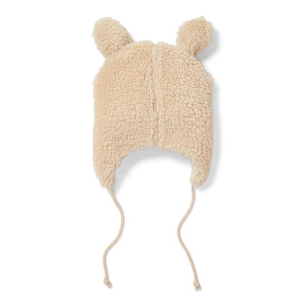 Teddy Mütze Sand - 0-3 months - Newborn Winter Teddy | Little Dutch