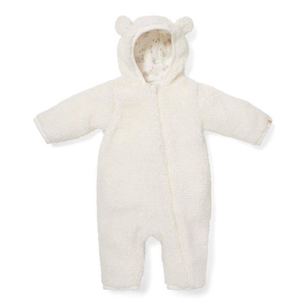 Teddy-Strampler Baby Bunny, Off White, Größe 62/68 | Little Dutch