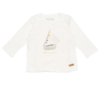 Little Dutch T-Shirt langärmlig Sailboat White Adventures - 68